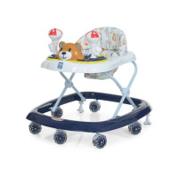 Ходунки із звуковими ефектами з ігровою панеллю ведмедик сині (M3656-2BL)