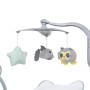 Колиска для малюків TEDDY Animals з підвісками 2 положення м'ятний (ME1075)