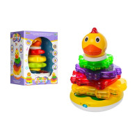 Іграшка-брязкальце Limo Toy 3в1 Диво пірамідка курчатко (7015-7040UA)