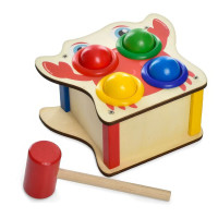 Дерев'яна іграшка Limo Toy Молотилка сортер-стукалка (асорт) (MD1682)