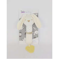 Іграшка брязкальце Tulilo Кролик з прорізувачем 17см (9103)