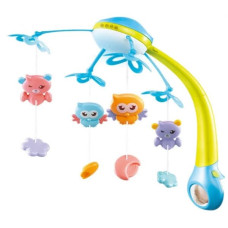 Мобіль для ліжечка Limo Toy Кольорові Сни із підвісками з пультом салатово-блакитний