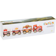 Дерев'яна іграшка Cubika Поїзд Cakes на магнітах (15382)