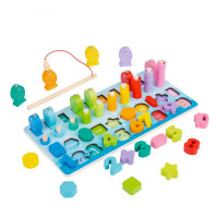 Дерев'яна іграшка Limo Toy рибалка, рахунок цифри, фігурки (MD1891)