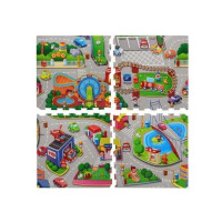 Теплоізолюючий килимок-пазл місто (M 5712-1D)