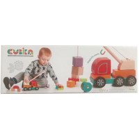 Дерев'яна іграшка Cubika Машинка Авто-кран (13982)