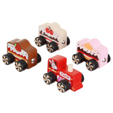 Дерев'яна іграшка Cubika Поїзд Cakes на магнітах (15382)