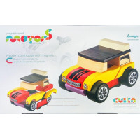 Дерев'яна машинка-конструктор Cubika Міні-Кабріолет з магнітами LM-3 (12060)