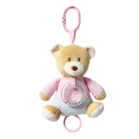 Підвіска Tulilo музична Ведмедик рожевий (9219)