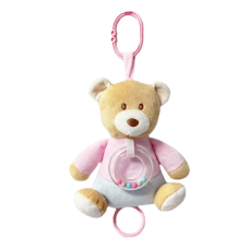 Підвіска Tulilo музична Ведмедик рожевий (9219)