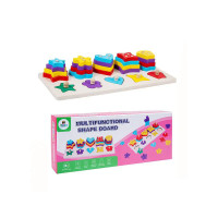 Дерев'яна іграшка для малюків сортер-пірамідка (WD13115PN)