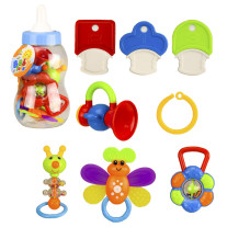 Набір брязкалець Baby kids у пляшечці 7 шт 29 см (SL-84802-2)