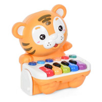 Розвиваюча іграшка Ксилофон-сортер тигреня жовтогаряча (CY-7097B/OR)