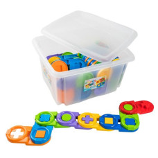 Іграшка-пазл Tigres Дитяче доміно в контейнері 64 ел. (39551)