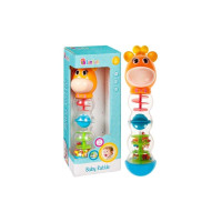 Іграшка брязкальце BAM BAM Baby Rattle жирафик та ведмедик (384446/384447)