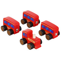 Дерев'яна іграшка Cubika Поїзд класичний на магнітах (15375)