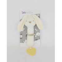 Іграшка брязкальце Tulilo Кролик з прорізувачем 17см (9103)