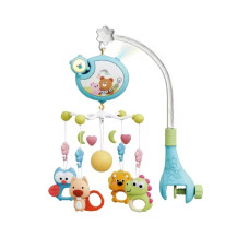 Мобіль для ліжечка із звуковими ефектами та проектором блакитний (368-11BL)