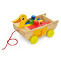 Дерев'яна розвиваюча іграшка-каталка каченя на шнурівці (MD1951)