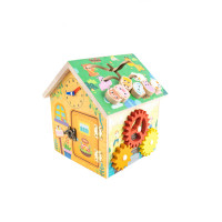 Дерев'яна іграшка Бізикуб будиночок рухомі деталі (MD1364)