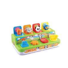 Іграшка для малюків POP-UP Animals для розвитку реакції з тваринками (PL6611-TB)