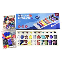 Дерев'яна іграшка бізіборд розвиваюча багатофункціональна дощечка 3 в 1 (WD13010)