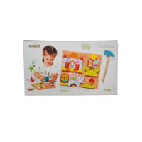 Дерев'яна іграшка Cubika Розвиваюча гра Аплікація 2 28 деталей (13890)