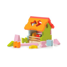 Дерев'яна іграшка Cubika Сортер Будиночок LS-1 10 деталей (11599)