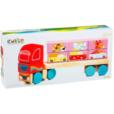 Дерев'яна іграшка Cubika Тягач з кубиками LM-14 12 деталей (13432)