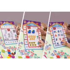 Гра розвиваюча Vladi Toys Абетка, Математика, English з магнітною дошкою. Набір 3в1 (VT5412-04)