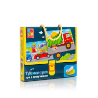 Гра розвиваюча Vladi Toys Транспорт На липучках (VT1302-28)