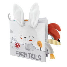 Книжка м'яка Farm Tails пискавка, плюшева (9397A-B)
