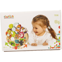 Дерев'яна іграшка балансир Cubika з гномами (13937)