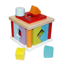 Дерев'яна іграшка Cubika Сортер Квадрат LS5 10 деталей (14378)