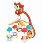 Мобіль для ліжечка музична карусель з підвісками та проектором жовтогаряча (668-38NOR)