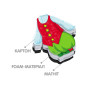 Гра розвиваюча Vladi Toys Магнітна одягалка Модники (VT3702-06)
