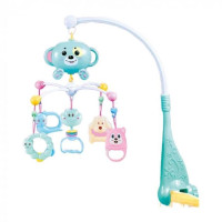 Дитячий мобіль на ліжечко музична карусель (668-32BL)