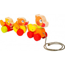 Дерев'яна іграшка каталка Cubika Мандрівні каченята (13722)