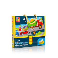 Гра розвиваюча Vladi Toys Транспорт На липучках (VT1302-28)