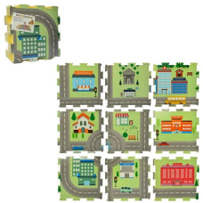 Килимок-пазл на підлогу Містечко 9 дет (M5801)