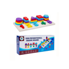 Дерев'яна іграшка для малюків сортер-пірамідка числа (WD13115BL)