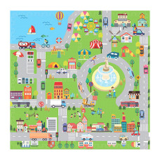 Іграшка дитяча EVA Килимок-пазл місто 4шт. (M6292)