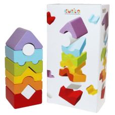 Дерев'яна іграшка Cubika Пірамідка LD-12 8 деталей (15009)