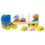 Дерев'яна іграшка Cubika Тягач з машинками LM-12 (13418)