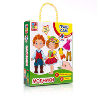 Гра розвиваюча Vladi Toys Магнітна одягалка Модники (VT3702-06)