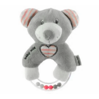 Іграшка брязкальце Baby Mix Ведмедик рожева (19643/41557)