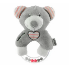 Іграшка брязкальце Baby Mix Ведмедик рожева (19643/41557)