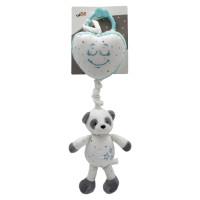 Іграшка підвіска Tulilo Панда музична 30см м’ятна (9119)