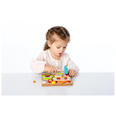 Дерев'яна іграшка Cubika Розвиваюча гра Аплікація 2 28 деталей (13890)