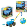 Іграшка-каталка з ручкою музичний Синій трактор (PG1900)